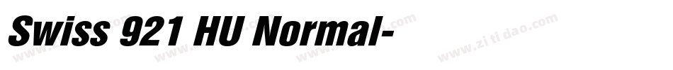 Swiss 921 HU Normal字体转换